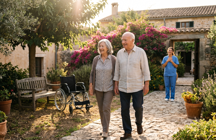 Mayores disfrutando de sus paseos diarios con Icexin